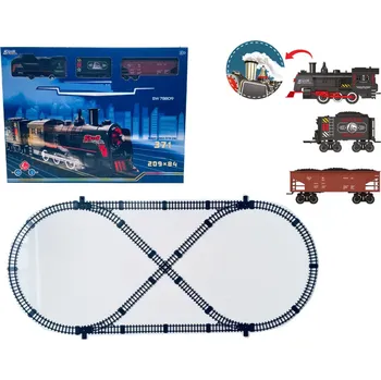 Vláček a vláčkodráha Ramiz Vlak s vlaky s funkcí kouře, světel a zvuku