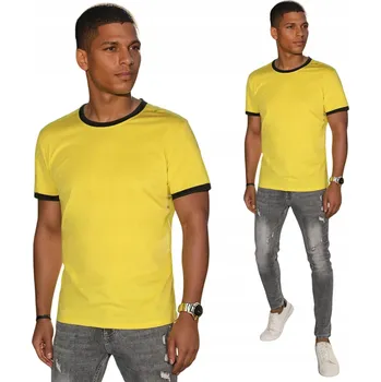 Pánská móda PÁNSKÉ TRIČKO BAVLNĚNÉ ČERNÉ RX5660 - XXL