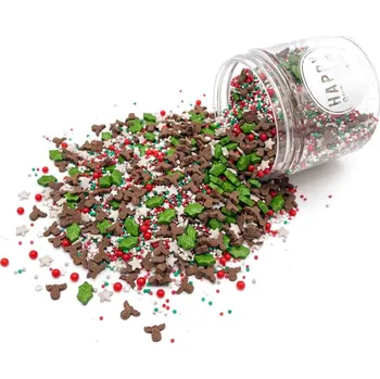 Jedlá dekorace na dort CUKROVÉ ZDOBENÍ HAPPY SPRINKLES - RED NOSE 90g