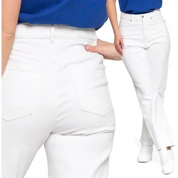 Dámské džíny Dámské džíny s vysokým pasem a rovnými nohavicemi MORAJ M