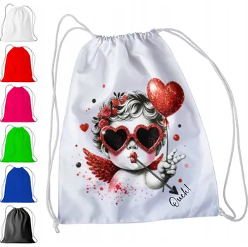 Obraz BÍLÝ SÁČEK DO ŠKOLKY, ŠKOLY, NA TV - VALENTÝNSKÁ SRDÍČKA