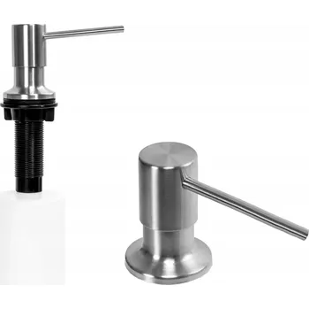 Mycí prostředek DÁVKOVAČ TEKUTINY DYSPENSER NÁDOBA NA PROSTŘEDEK NA MYTÍ NÁDOBÍ 300ML INOX