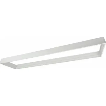 LED panel Rámeček na omítku Zaklapávací svítidlo 6,5 cm Bílý pro LED panely 120 cm x 30 cm PVC