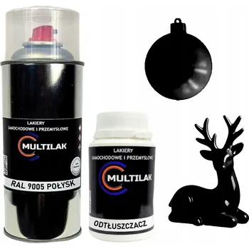 Barva ve spreji Lak ve spreji na figurky, skleněné a keramické ozdoby RAL 9005 LESK