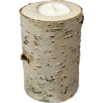 Svícen Dřevěný svícen bříza, dřevěné pláty