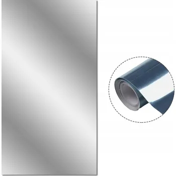 Zrcadlo FÓLIE ZRCADLOVÁ NALEPOVACÍ SAMOLEPICÍ ZRCADLO NA NÁBYTEK ZE STĚNY 200X60 CM