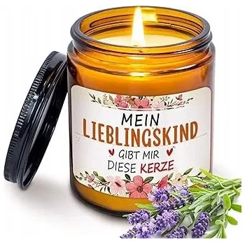 Svíčka Vonná svíčka z přírodního vosk – Svátek Matek