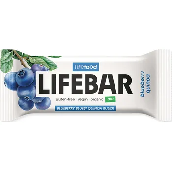 BIO tyčinka borůvková s quinoou RAW - Lifefood, 40 g