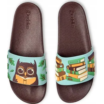 Dámské pantofle NAZOUVÁKY DEDOLES GUMOVÉ S VESELÝM VZOREM 2193 SOVA A KNIHY 38