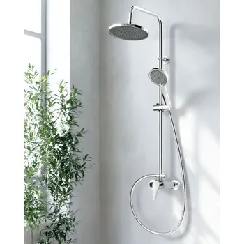 Invena Kalymnos, sprchová souprava s pákovou baterií, chromová, INV-AU-28-001-V