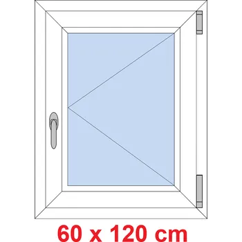 Okno Soft Plastové okno 60x120 cm, otevíravé