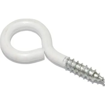 Vrut Oko s vrutem, 20x12x3,0mm, bílý lak