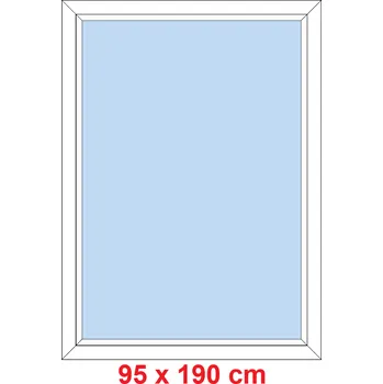 Okno Soft Plastové okno 95x190 cm, FIX neotevíravé