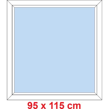 Okno Soft Plastové okno 95x115 cm, FIX neotevíravé