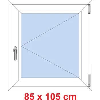 Okno Soft Plastové okno 85x105 cm, otevíravé