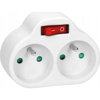 Elektrická zásuvka Elektrická Zásuvka rozbočka Orno bílá
