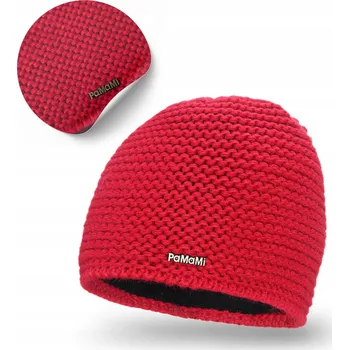 Čepice PaMaMi zimní čepice beanie červená, univerzální velikost