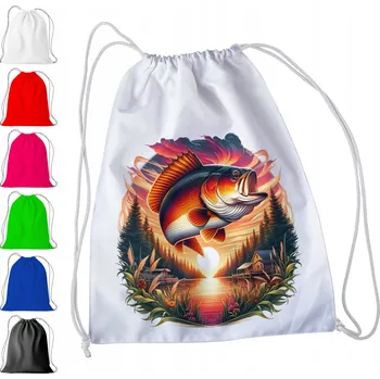 Obraz BÍLÝ SÁČEK DO ŠKOLKY, ŠKOLY, NA TV - JAKO DÁREK K SVÁTKŮM, MOTIV RYBA