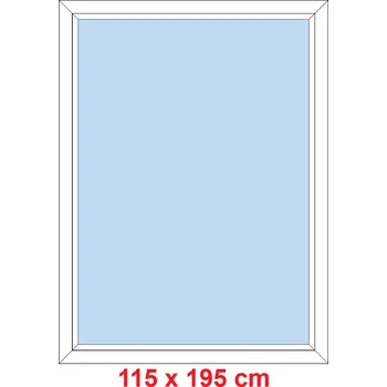 Okno Soft Plastové okno 115x195 cm, FIX neotevíravé