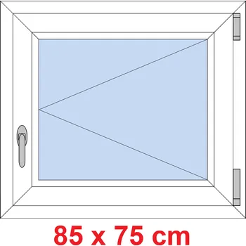 Okno Soft Plastové okno 85x75 cm, otevíravé
