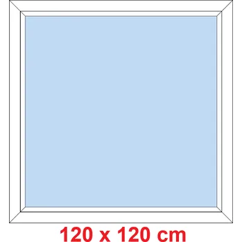 Okno Soft Plastové okno 120x120 cm, FIX neotevíravé