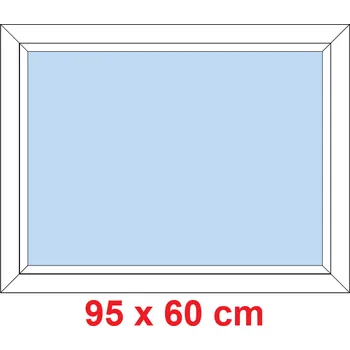 Okno Soft Plastové okno 95x60 cm, FIX neotevíravé