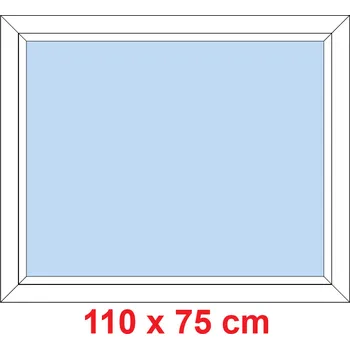 Okno Soft Plastové okno 110x75 cm, FIX neotevíravé