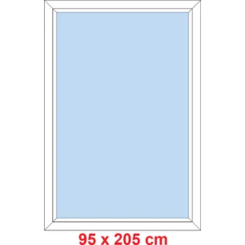 Okno Soft Plastové okno 95x205 cm, FIX neotevíravé