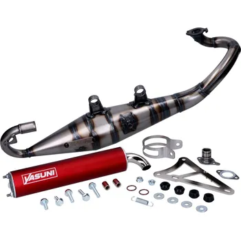Výfuk pro motocykl Výfuk Yasuni R-PRO červený pro Minarelli horizontal YA902R-RPRO
