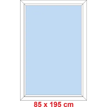 Okno Soft Plastové okno 85x195 cm, FIX neotevíravé
