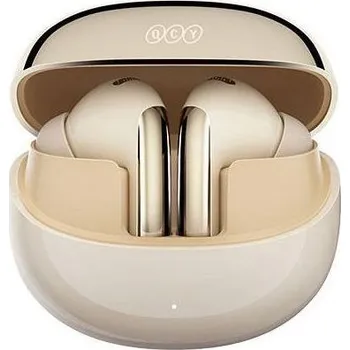 Sluchátka QCY HT08 MeloBuds Pro, bezdrátová sluchátka s dobíjecím boxem, Hi-Res, ANC, 6 mic, zlatá