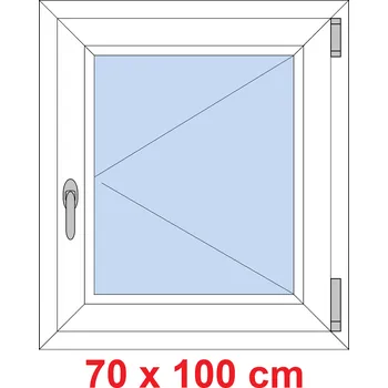 Okno Soft Plastové okno 70x100 cm, otevíravé