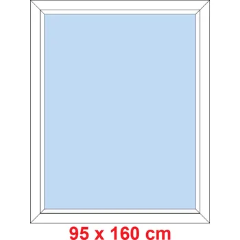 Okno Soft Plastové okno 95x160 cm, FIX neotevíravé