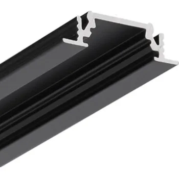 LED lišta Profil GROOVE10 BC/UX černý elox l max. 4m (přířez)