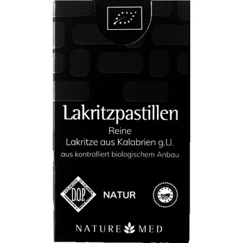 Bonbon Nature Med Lékořicové pastilky 25 g bio BIO VEGAN BEZLEPEK Množství: 1 ks