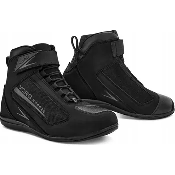 Moto obuv Krátké prodyšné moto boty VORG BREEZE BLACK na léto + DÁRKY ZDARMA
