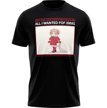 Pánské tričko Animerch Tričko Himiko X-Mas 2025 LIMITED - černé Velikost oblečení: XS