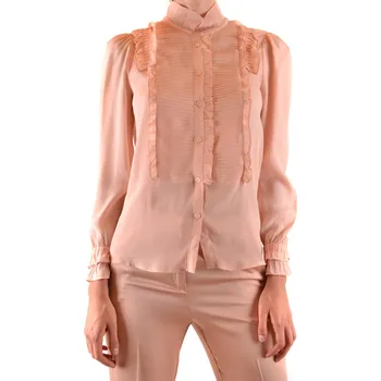 Dámská halenka Šifonová halenka s volány Twin-set Simona Barbieri růžová 3491644