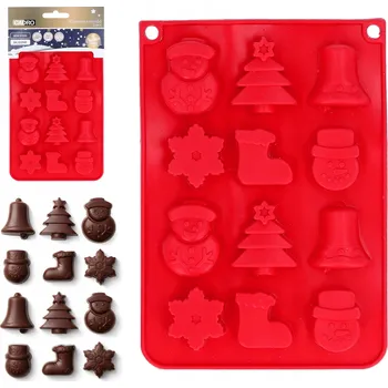 Forma na pečení Silikonová forma na čokolády, sušenky, pralinky – forma na pečení na 12 Ks