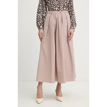 Dámská sukně Sukně Weekend Max Mara CURVATO růžová barva, maxi, áčková, 2615101051600 30X, vel. 40