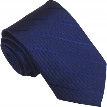 Kravata Elegantní pánská kravata klasická modrá s proužky hladká módní