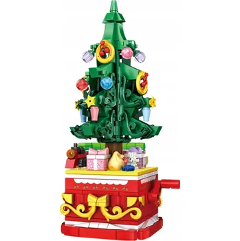 ostatní stavebnice SADA VÁNOČNÍCH STAVEBNIC 701 DÍLKŮ STAVEBNICE DIY S LED SVĚTÝLKY