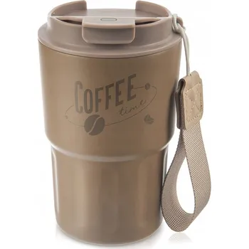 Termohrnek Termohrnek ocelový, nepropustný na teplé i studené nápoje, do auta, 420 ml