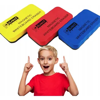 Magnetická Houbička D.Rect na tabule stíratelné za sucha, mix barev