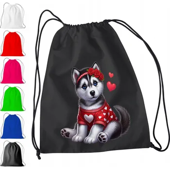 Obraz ČERNÝ VAK DO ŠKOLKY, ŠKOLY, NA TV - PSI HUSKY ŠTĚNĚ