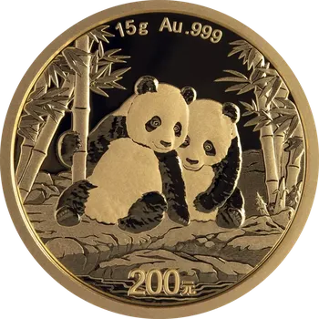 China Mint Zlatá investiční mince Panda 15g | 2026