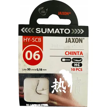 Rybářský háček HÁČKY SUMATO CHINTA 6 S NÁVLAKEM 10 Ks JAXON