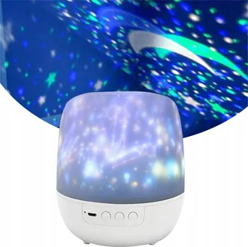 Noční světlo PROJEKTOR NOČNÍ OBLOHY NOČNÍ LAMPA PRO DĚTI OTOČNÁ O 360 STUPŇŮ VÝZDOBA MÍSTNOSTI