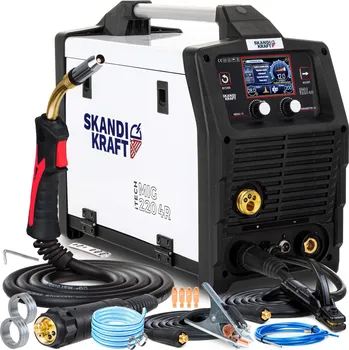 Svářečka Svářečka MIG/MAG, MMA, TIG poloautomat SKANDI KRAFT 10-200 A 230 V