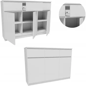 Komoda Komoda Matkam 138 x 40 x 99 Cm bílá matná